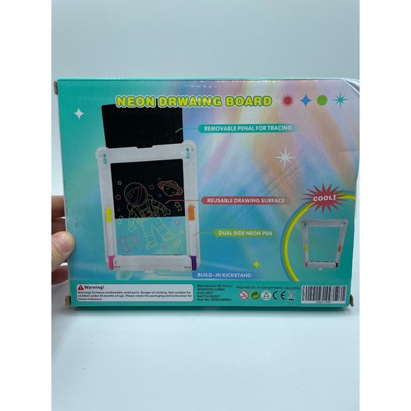 Hzran Light Up Drawing Tablet, Magic Drawing Board with Dual Color Marker Pen, 7 - Picture 3 of 6